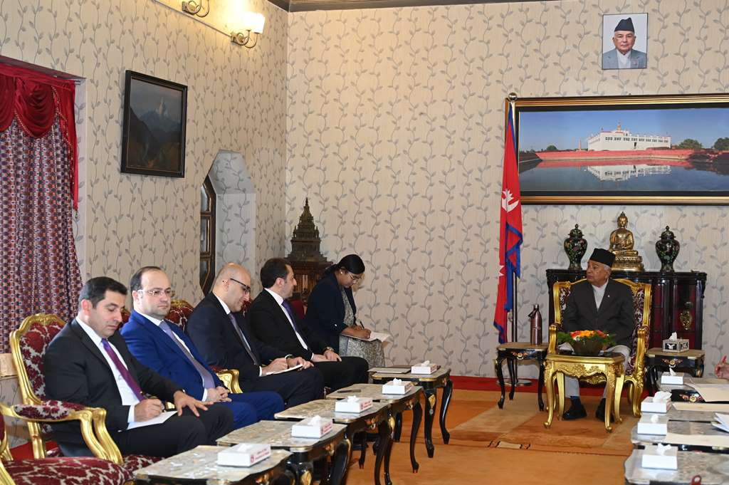 राष्ट्रपति पौडेलसँग अजरबैजानका उपविदेशमन्त्रीको शिष्टाचार भेट