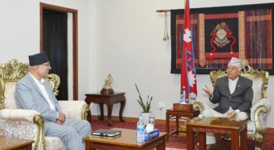 राष्ट्रपतिलाई अर्थमन्त्री पौडेलले गरे बजेटबारे ब्रिफिङ