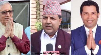 डा. शेखर कोइराला, राजेन्द्र बजगाईँ र सुनिल शर्मा