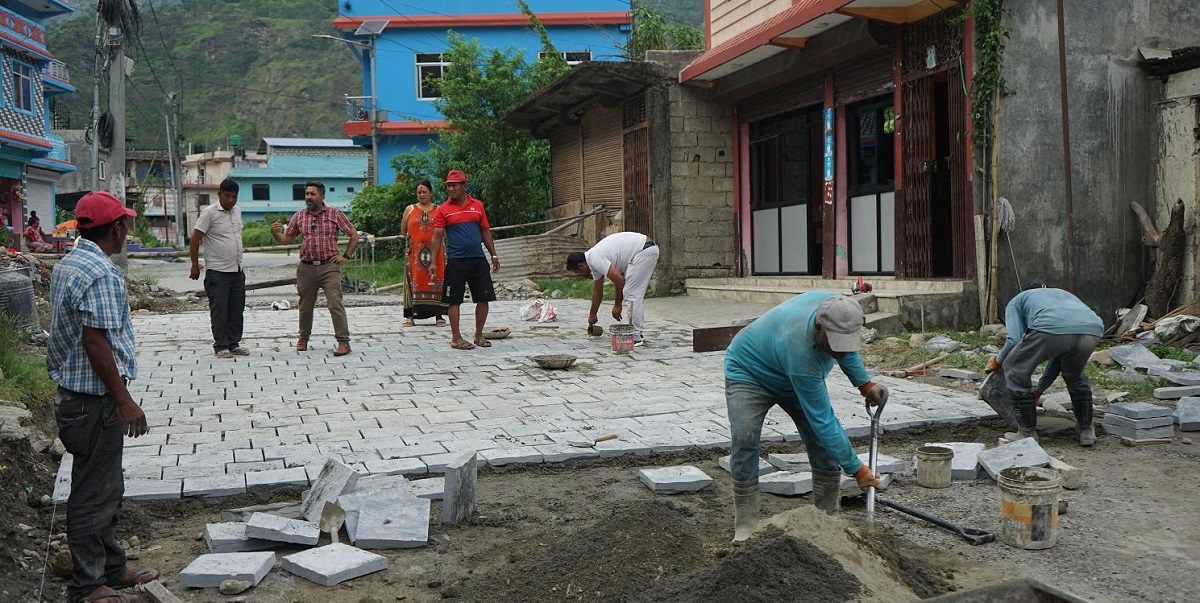 गलेश्वर बजार सौन्दर्यीकरण
