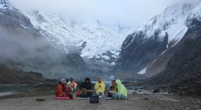 अन्नपूर्ण हिमालको आधार शिविरमा गुञ्जियो ‘फ्रान्सेली सङ्गीत’