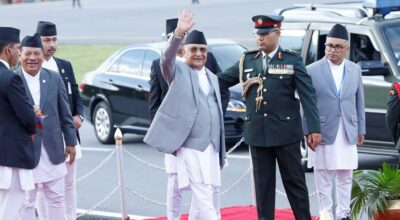 प्रधानमन्त्री ओली स्पेन प्रस्थान