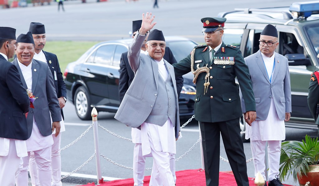 प्रधानमन्त्री ओली स्पेन प्रस्थान