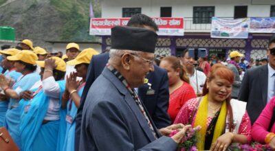 प्रधानमन्त्री ओली म्याग्दीको नारच्याङमा