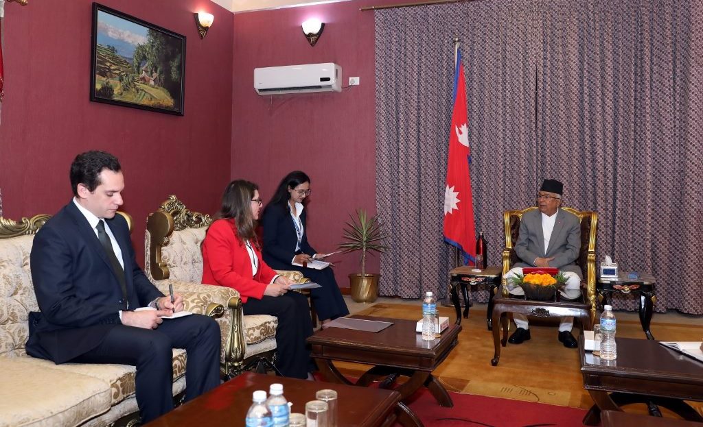 राष्ट्रपतिसँग इजिप्टका राजदूतको बिदाई भेट