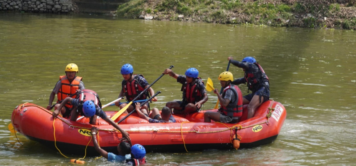 रौतहटमा विपद्सँग जुध्न तीन सुरक्षा निकायको संयुक्त अभ्यास