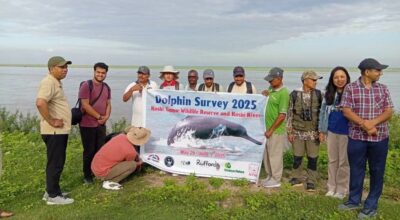 सप्तकोशी नदीमा डल्फिन गणना सुरु