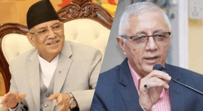 खुमलटारमा प्रचण्ड र शेखरवीच दुई घण्टा कुराकानी