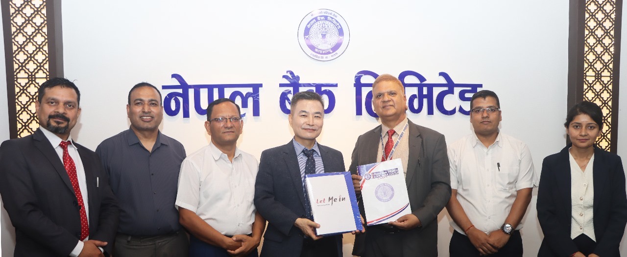 नेपाल बैंक र लेट मि इनबीच सम्झौता