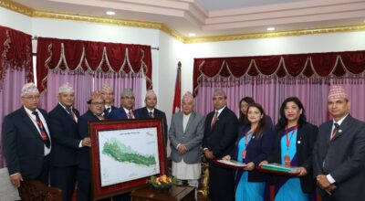 राष्ट्रपतिबाट भू–ढकान नक्सा सार्वजनिकीकरण