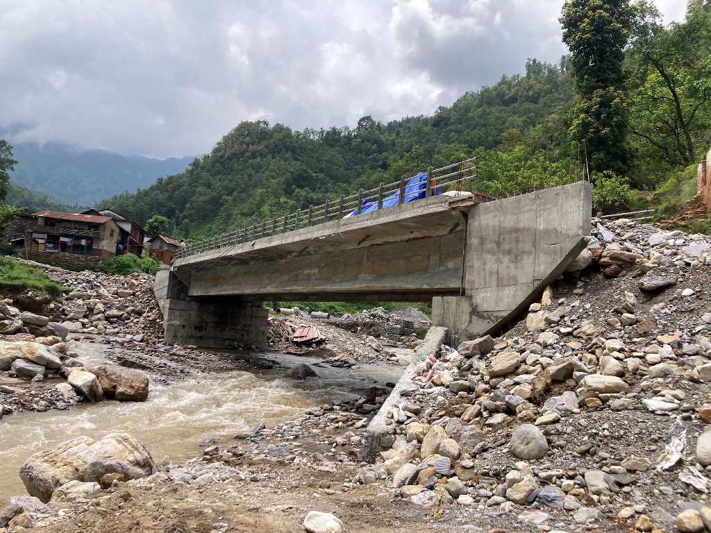 रुम्टाखोलामा सम्झौता अघि पक्की पुल