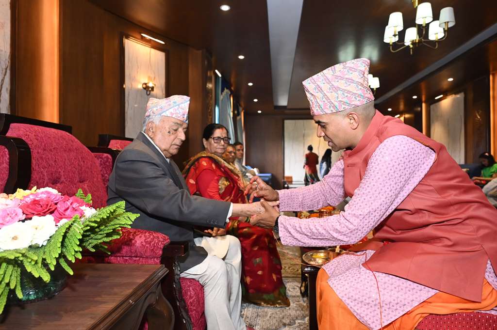 राष्ट्रपति पौडेलबाट रक्षाबन्धन ग्रहण