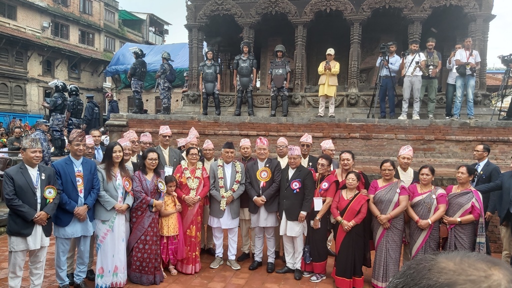 राष्ट्रपति पौडेलद्वारा भगवान् श्रीकृष्णको पूजाआराधना