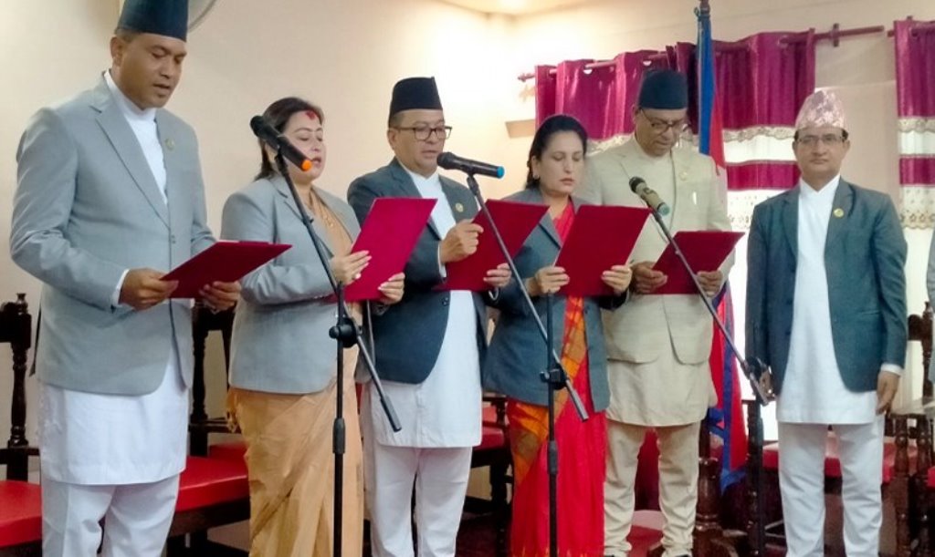बागमती प्रदेशका नवनियुक्त ५ मन्त्रीले लिए शपथ