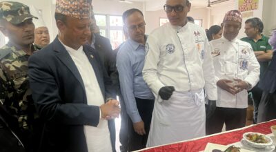 सिंहदरबारमा भोजनलिपि स्वादद्वारा १० परिकारको प्रदर्शन