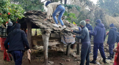 कञ्चनपुरमा ३९ वटा छाउगोठ भत्काइयो