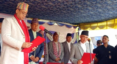 बागमती प्रदेशका नवनियुक्त मुख्यमन्त्री बानियाँले लिए सपथ