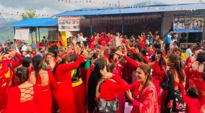 ऐतिहासिक नाच्नेडाँडामा गुञ्जिए तीजका भाका