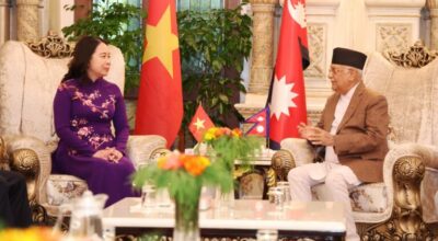 प्रधानमन्त्री ओली र भियतनामका उपराष्ट्रपति सुआनबीच भेटवार्ता