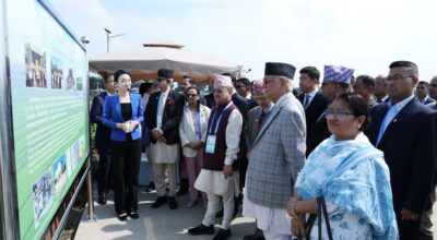 प्रधानमन्त्री ओलीद्वारा धान उत्पादन विशेष क्षेत्रको अवलोकन