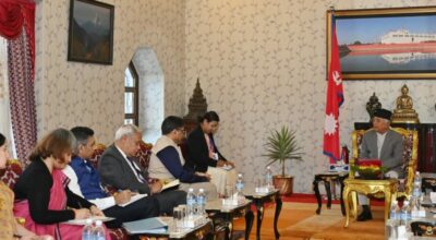 राष्ट्रपति पौडेलसँग भारतीय विदेश सचिव मिश्रीको भेटवार्ता