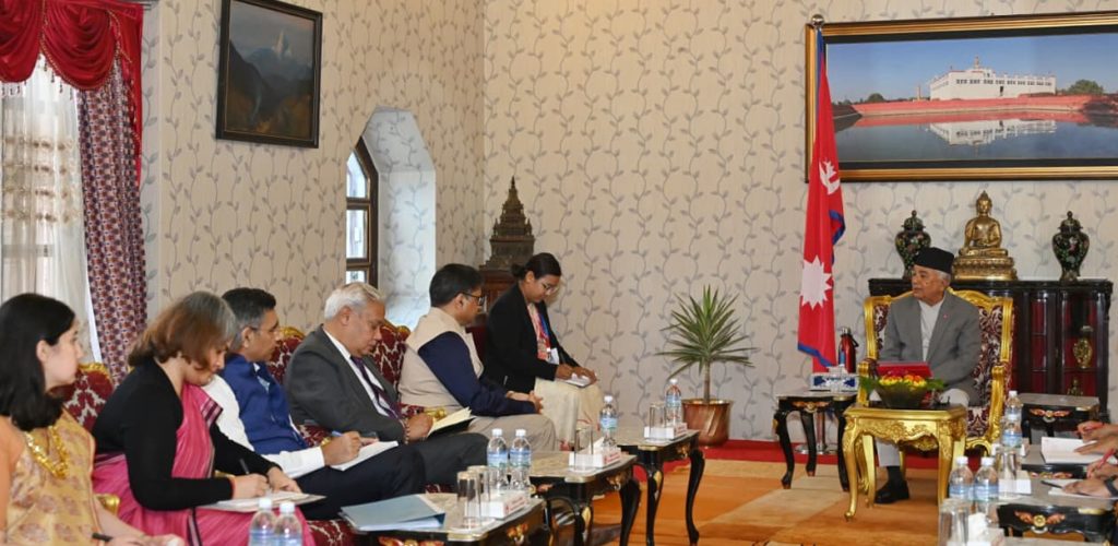 राष्ट्रपति पौडेलसँग भारतीय विदेश सचिव मिश्रीको भेटवार्ता