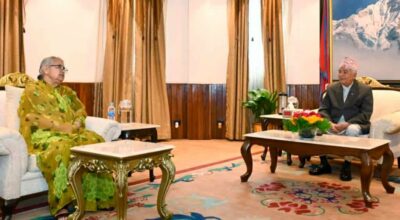 राष्ट्रपति पौडेल र प्रधानमन्त्री कार्कीवीच भेटवार्ता