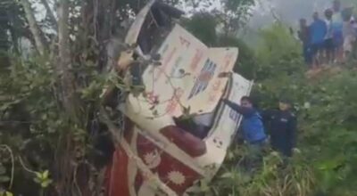 गोरखामा रात्रिबस दुर्घटना हुँदा २१ जना घाइते