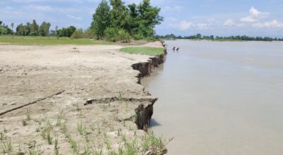 महाकाली नदीको कटानले बस्ती जोखिममा