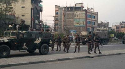 बानेश्वर क्षेत्रमा नेपाली सेना परिचालन