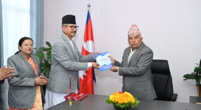 राष्ट्रपतिसमक्ष दलित आयोगको वार्षिक प्रतिवेदन पेस