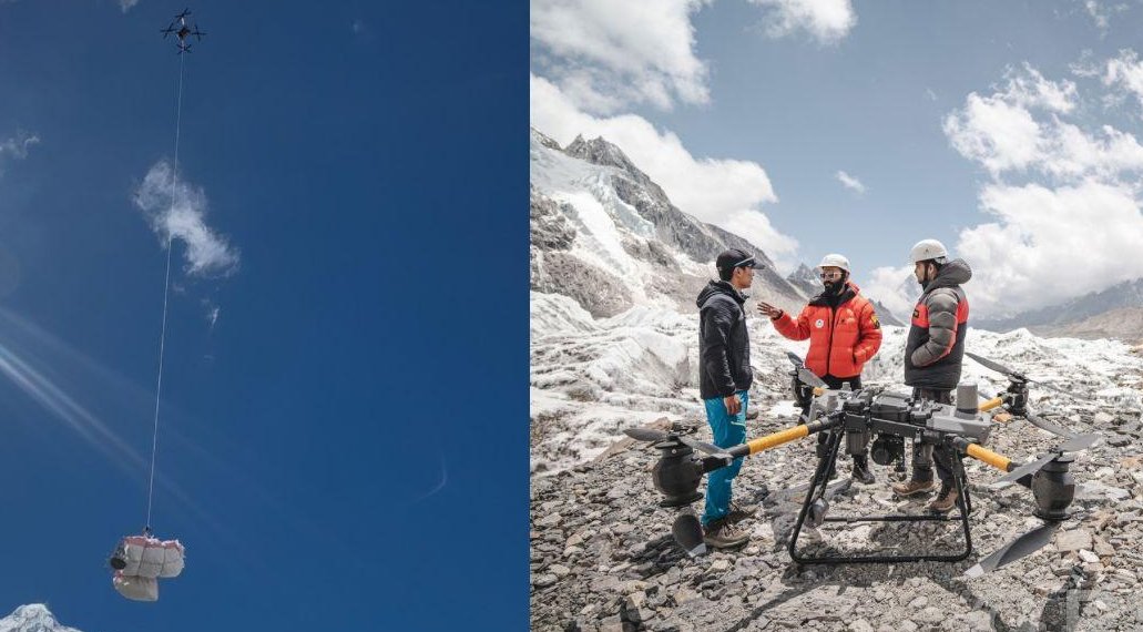 सगरमाथाको फोहर सङ्कलनमा ड्रोनको प्रयोग