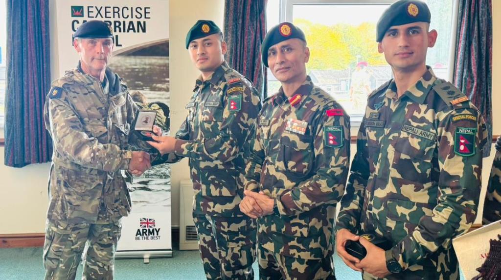 नेपाली सेनालाई स्वर्ण पदक