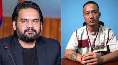 बालेन र सुदनविरुद्ध किटानी जाहेरी लिएर अखिलका नेताहरू प्रहरी परिसरमा जाँदै