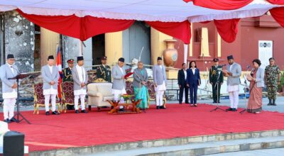 शीतलनिवासमा नवनियुक्त दुई मन्त्रीले सपथ लिँदा जे देखियो
