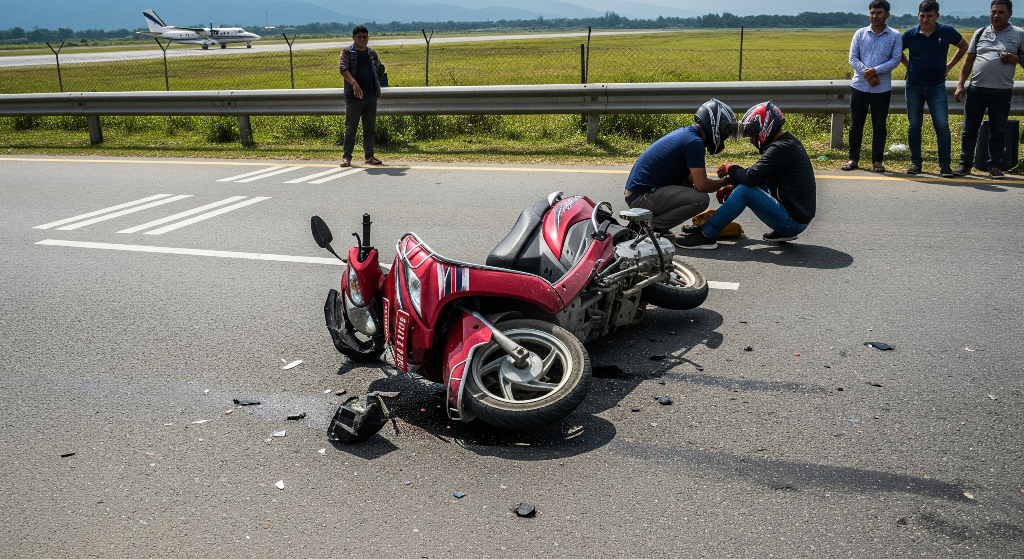 चितवनमा ‘स्कुटर’ दुर्घटनामा दुई जनाको मृत्यु
