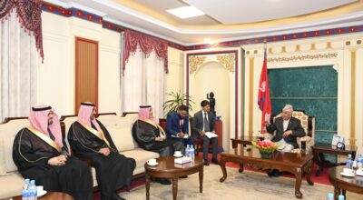 राष्ट्रपति पौडेलसँग साउदी अरबका राजदूतको बिदाइ भेट