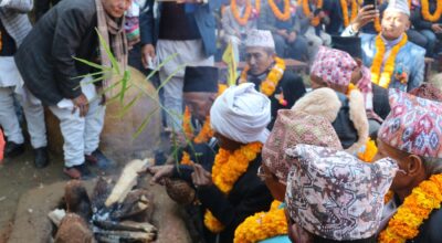 राष्ट्रिय महाधिवेशनका लागि दुमी किरात राईहरु खोटाङको खार्मीमा