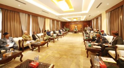 निर्वाचन आयोगका पदाधिकारीसहितको सर्वपक्षीय बैठक बालुवाटारमा