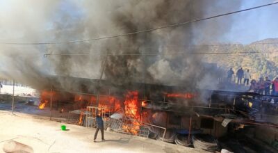 बाजुराको मार्तडीमा आगलागी