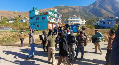 जनार्दन शर्मालाई गृहजिल्लैमा देखाइयो कालो झण्डा