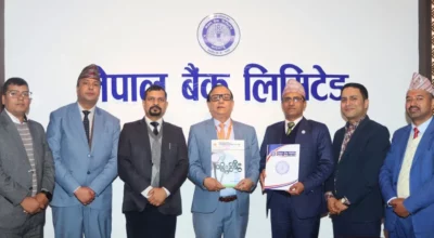 नेपाल बैंक र ॐ हस्पिटल एण्ड रिसर्च सेन्टर प्रा. लि. बीच सम्झौता