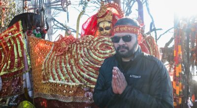 बालेन साहले गरे पाथीभरा देवीको दर्शन