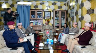 निर्वाचन केन्द्रित सुरक्षा व्यवस्थापनसम्बन्धी छलफल