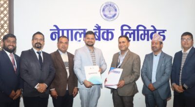 नेपाल बैंक र नेशनल प्याथ ल्याब रिसर्च सेन्टरबीच सम्झौता