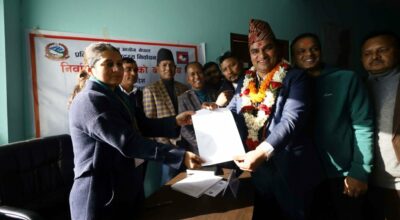 प्रदिप पौडेलले दर्ता गरे उम्मेदवारी