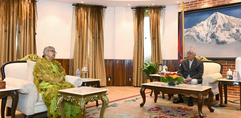राष्ट्रपति पौडेल र प्रधानमन्त्री कार्कीबीच आधा घण्टा भेटवार्ता