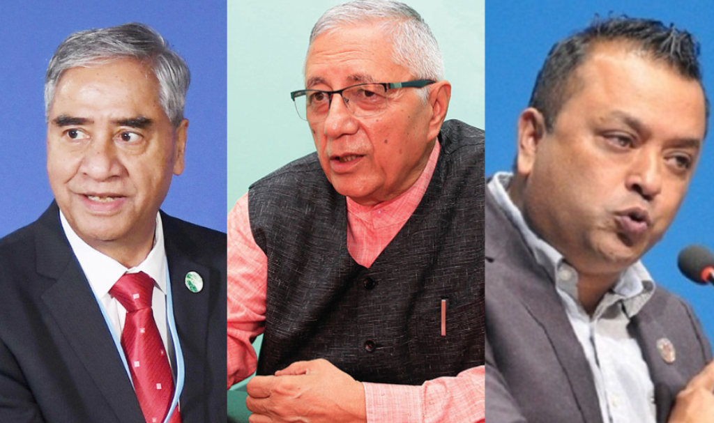 शेरबहादुर देउवा, शेखर कोइराला र गगन थापा