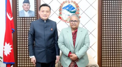 चीनबाट प्राप्त सहयोगप्रति प्रधानमन्त्री कार्कीद्वारा कृतज्ञता व्यक्त