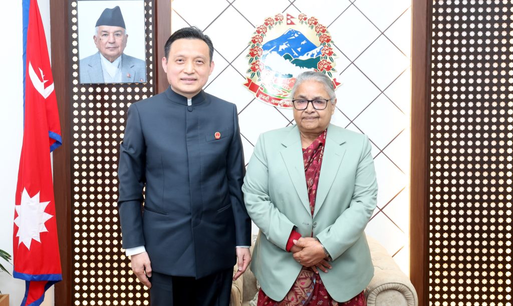 चीनबाट प्राप्त सहयोगप्रति प्रधानमन्त्री कार्कीद्वारा कृतज्ञता व्यक्त